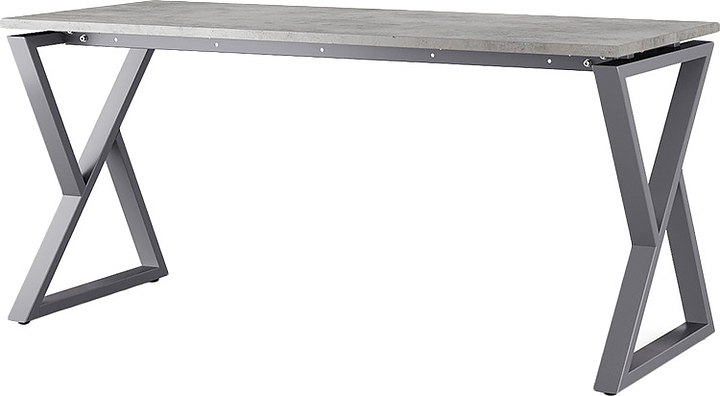 Стол офисный КОБОР W-180/60 graphite/chicago