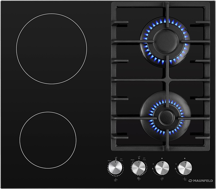 Варочная панель комбинированная Maunfeld EEHG.642VC.3CB/KG черная