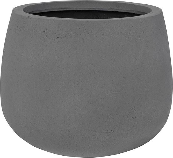 Кашпо Pottery Pots Kevan (25х21 см) серое матовое