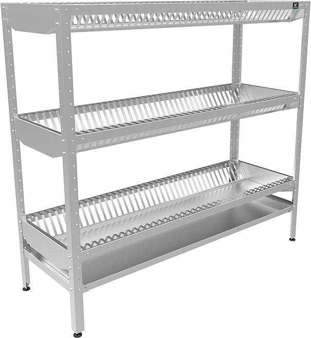 Стеллаж для тарелок КОБОР СДП-150/53/430 (высота 1800)