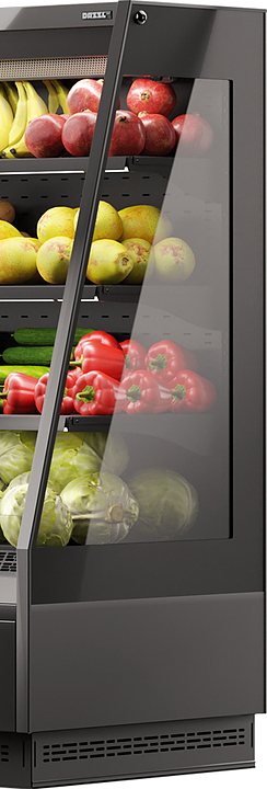 Боковина для горки холодильной Dazzl Vega 080 H210 Plug-in со стеклопакетом правая