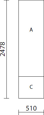 Боковая панель Expo P-PLAC цвета A2, A3, A4, A5