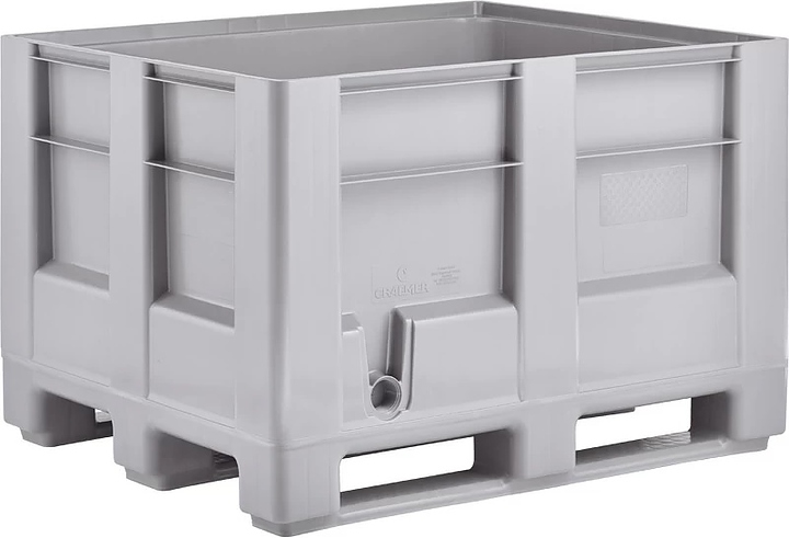 Контейнер ТАРА.РУ С-HBox 1210 S (790) 1200х1000х790 мм (сплошной на полозьях)