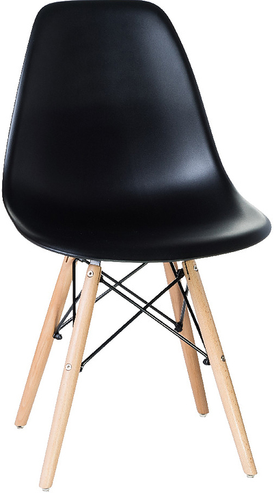 Стул обеденный DOBRIN 638PP-LMZL DSW (черный, светлый бук)