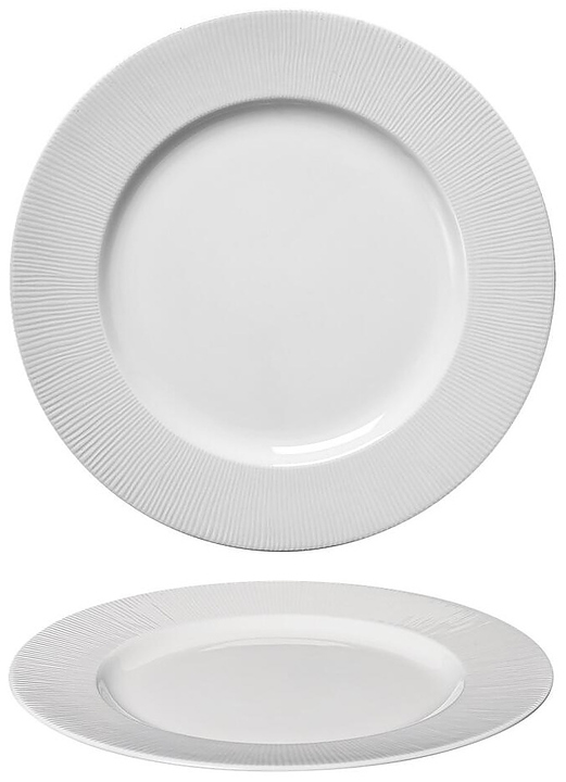 Тарелка основная Noble Neo Silk 306015А d 30,5 см h 2 см белый