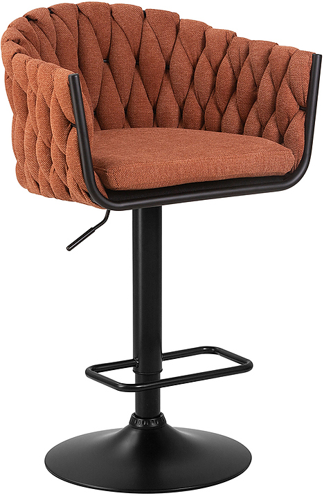 Стул барный DOBRIN 9690-LM-N LEON (оранжевый) 2 шт.