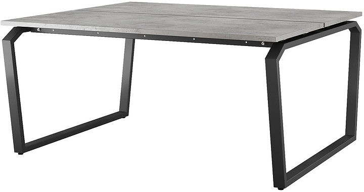 Стол офисный КОБОР TB/2-140/140 black/chicago