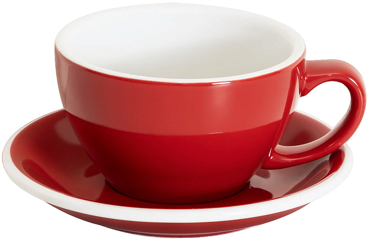Кофейная пара Loveramics Egg Latte Cup 300-09BRE/10BRE 300 мл, красный (red)