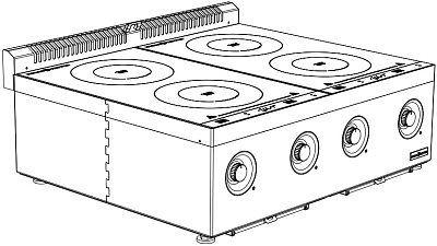 Плита индукционная Новая Энергия ICG7-4 Соль