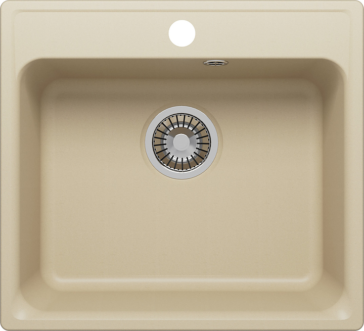 Мойка кухонная Polygran QuartzBond Bond-530 48х53 см, лён