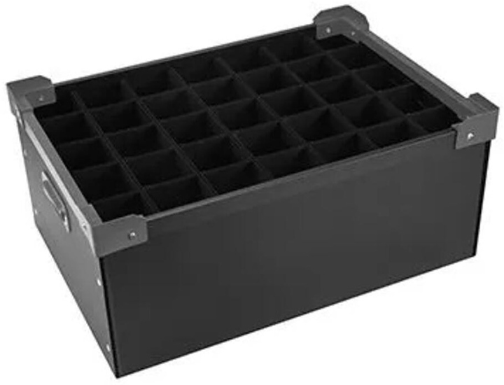 Ящик для бокалов P.L. Barbossa Bad Guys Bar GLSG0013 55х37,7х23 см поликарбонат, черный