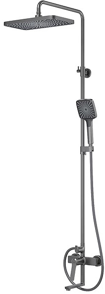 Душевая система IDDIS Parker PARGM3Fi06 настенный, графит матовый