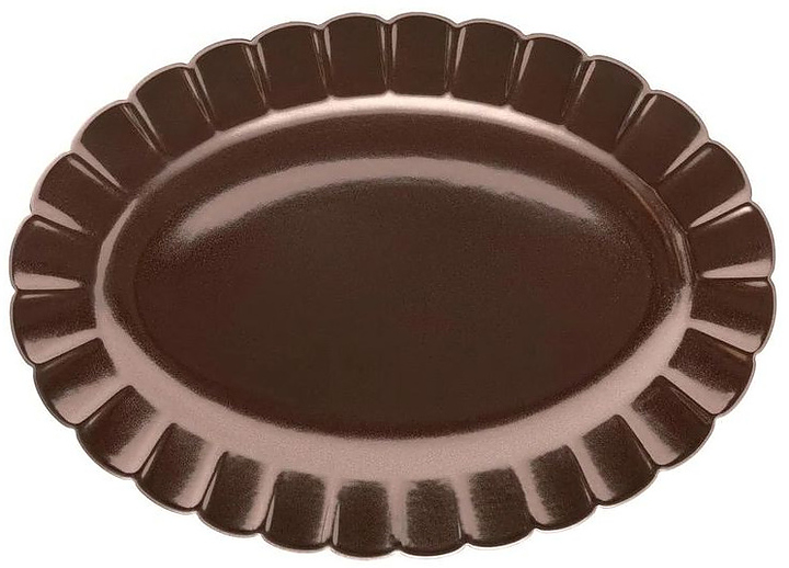 Блюдо овальное Oxford FLORA ANIS 152386 42х30х2.5 см коричневый