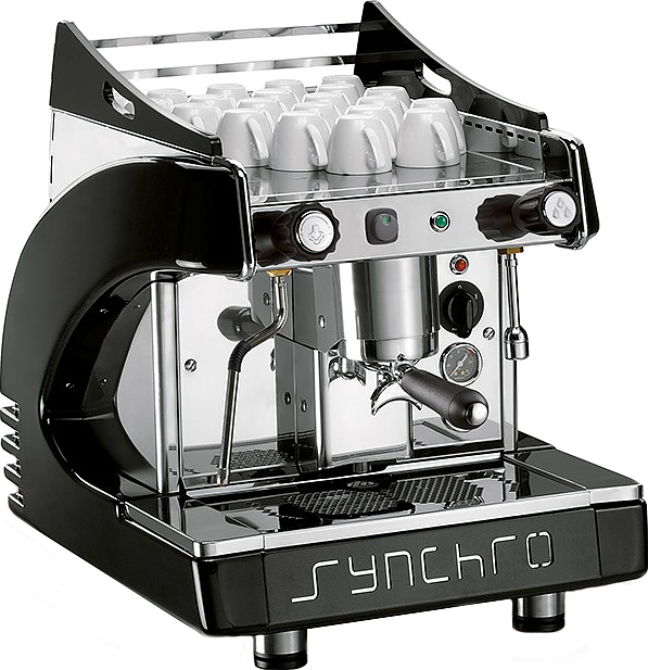 Кофемашина Royal Synchro 1GR Semiautomatic Boiler 4LT Motor-Pump inside оранжевая