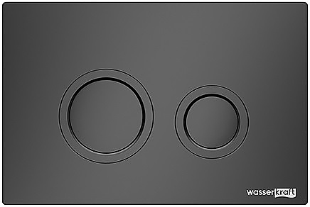 Кнопка смыва Wasserkraft MB01 черный матовый
