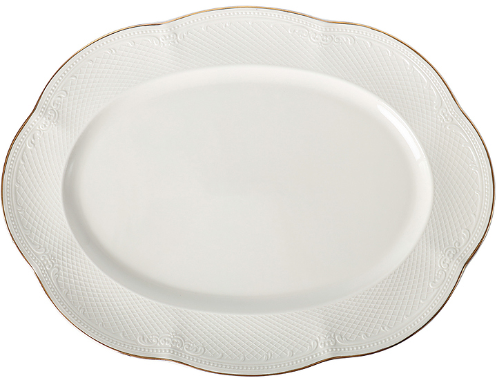 Блюдо овальное Noble Aristocrat Gold 36х27 см