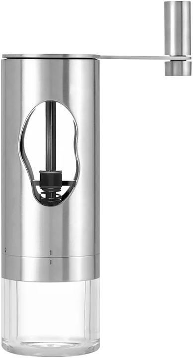 Кофемолка ручная Adhoc Mrs. Bean MC01 акрил / нерж. сталь