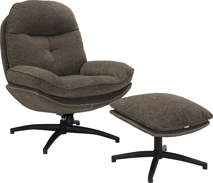 Кресло-реклайнер Everprof Lime (ткань) темно-коричневое