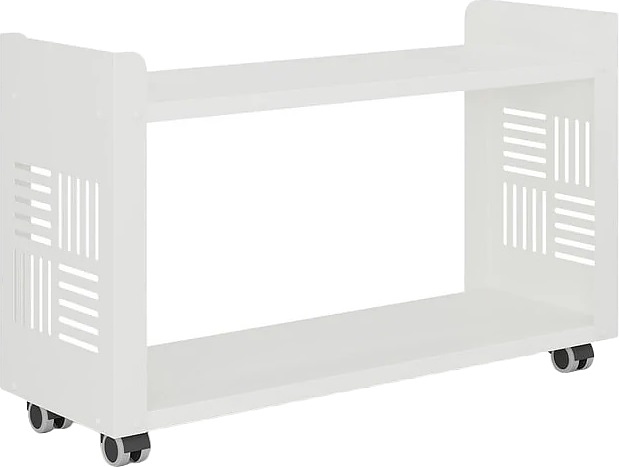 Стеллаж мобильный КОБОР SМ2-90/30 white/premium