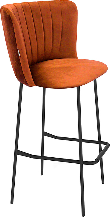 Стул барный Sheffilton SHT-ST36-1/S29 песчаная буря / черный муар