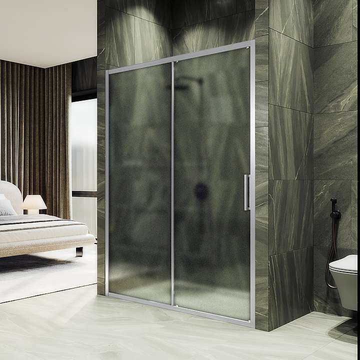 Дверь душевая MaybahGlass MGD-1280-5 120х195 см в нишу, раздвижная