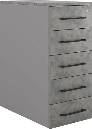 Тумба приставная КОБОР TS5-40/80 aluminum/chicago