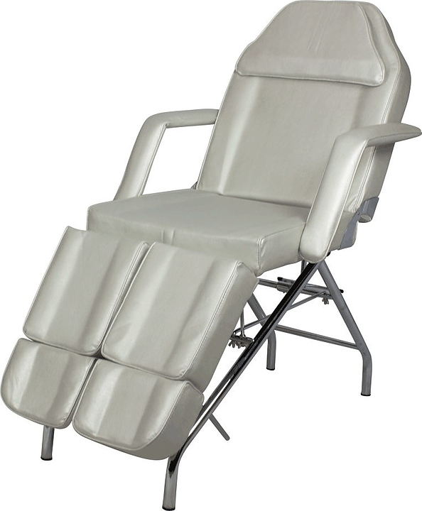 Кресло педикюрное Мэдисон&Co МД-3562, каркас хром, серебро