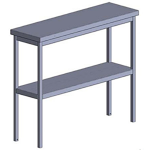 Полка кухонная Assum Премиум-3 ПНС-П3-2-10/3 1000х300х800 мм нержавеющая сталь