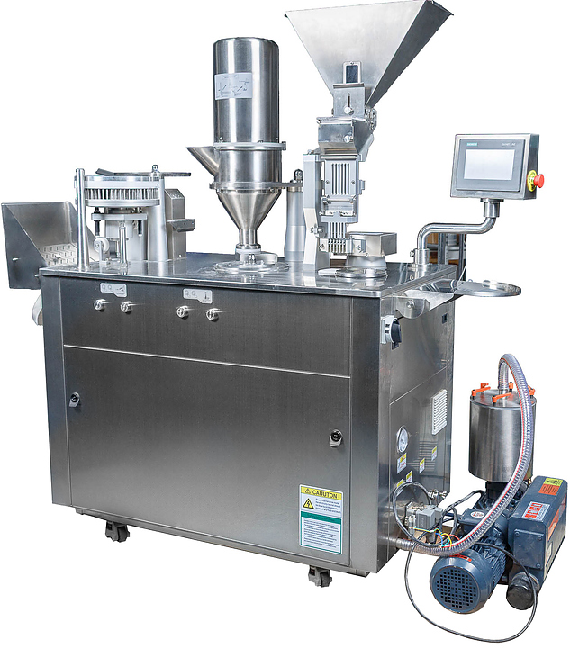 Машина для заполнения капсул Hualian CGN208-DE (капсула 0, автомат. способ блокировки)