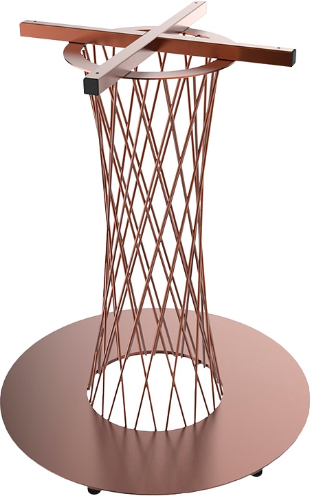 Подстолье Sheffilton SHT-TU3-1 (металл) медный металлик