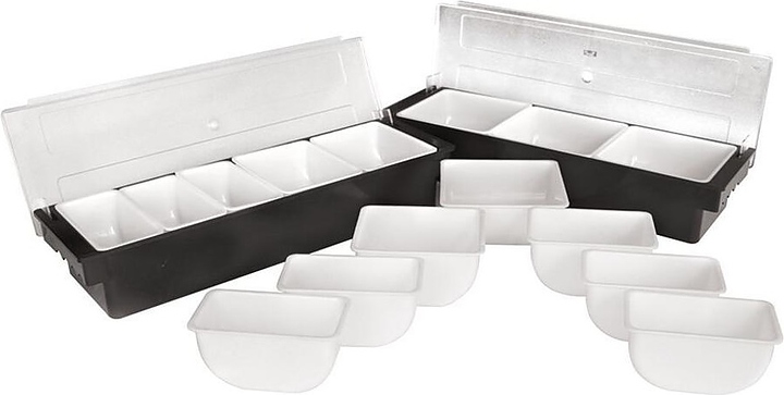 Контейнер для фруктов и специй P.L. Proff Cuisine JD-B4B 49,4х15,5х10 см 4 отделения (пластик)