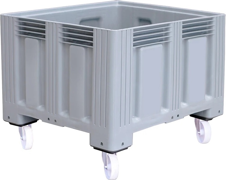 Контейнер ТАРА.РУ TR-Box 1210 SW (758) 1200х1000х918 мм (сплошной на колесах) серый