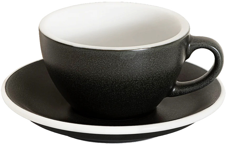 Кофейная пара Loveramics Egg Cappuccino C088-175BAN/195BAN 200 мл, антрацит (anthracite)