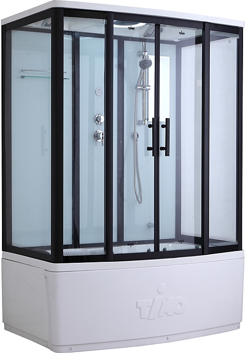 Кабина душевая TIMO Standart Т-6650 Black 150х88х220 см