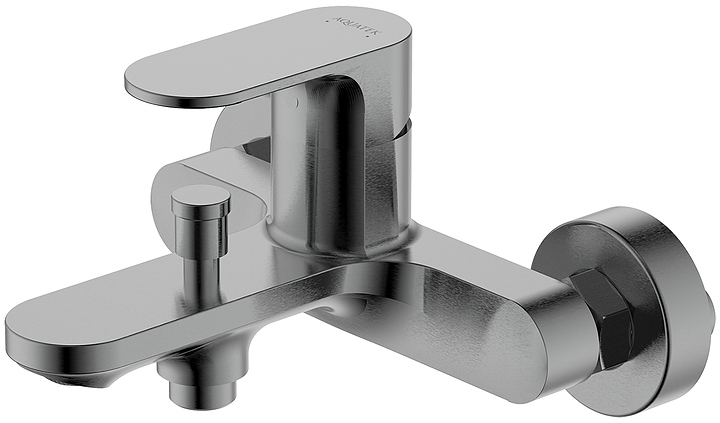 Смеситель для ванны с душем Aquatek Альфа AQ1940BGM оружейная сталь