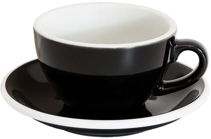 Кофейная пара Loveramics Egg Cappuccino C088-21BBK/C088-22BBK 200 мл, черный (black)