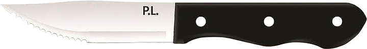 Нож для стейка P.L. Proff Cuisine Pro Line 81222416 l=25,3 см (нерж. сталь) с черной рукояткой (пластик)