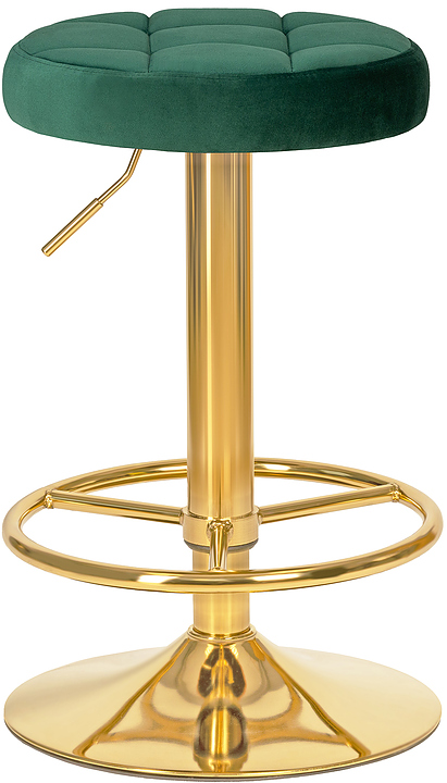 Табурет барный DOBRIN 5008-LM BRUNO GOLD (зеленый)