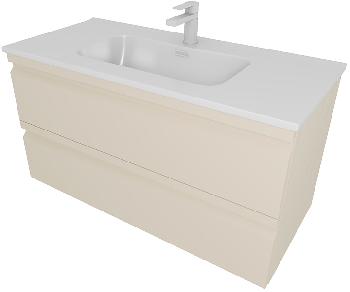 Тумба под раковину Aquatek Вега AQ77100-LC 100 см, капучино светлый