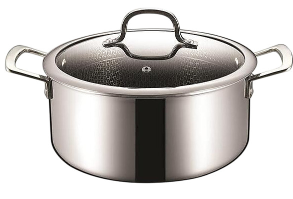 Кастрюля P.L. Proff Cuisine New Kitchen Grid 81280234 4.6 л 24х10.5 см нержавеющая сталь, индукция