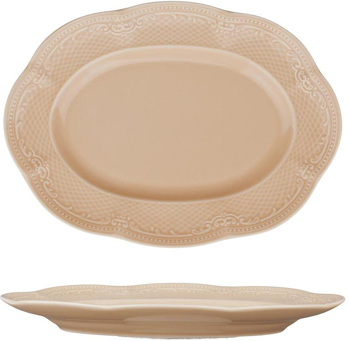 Блюдо овальное Noble Aristocrat Peach Tea 248х180 мм