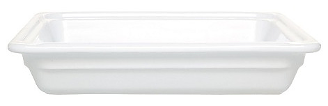 Гастроемкость Emile Henry 43019 GN 2/3 h 65 мм керамика, белая