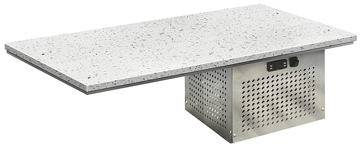 Поверхность холодильная встраиваемая Finist STATIC table ПХВкм-5/7 с кварцевым агломератом