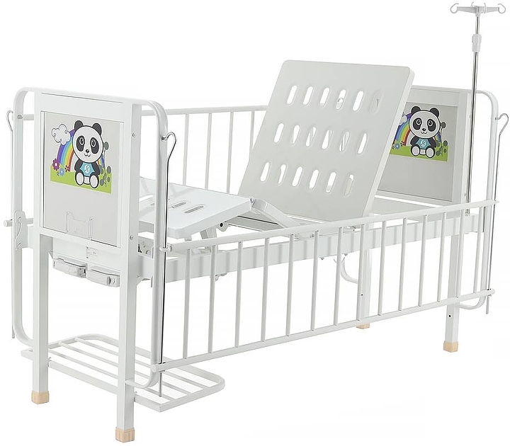 Кровать механическая детская Med-Mos DM-2320 (ABS) с РУ белая