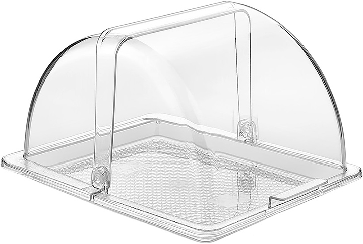 Крышка для подноса Gastroplast GFM-12 Roll-Top GN1/2 32,5х26,5 см h=18,5 см (поликарбонат) прозрачная