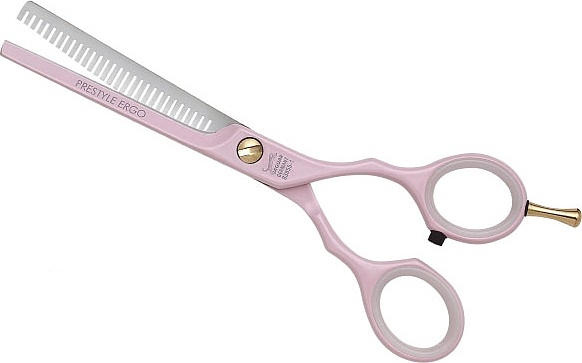 Ножницы парикмахерские JAGUAR Ergo 28 Pink 5.5", 28 зубцов