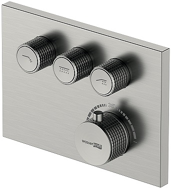 Смеситель для ванны и душа термостатический Wasserkraft Wern 4200 4258 Thermo никель