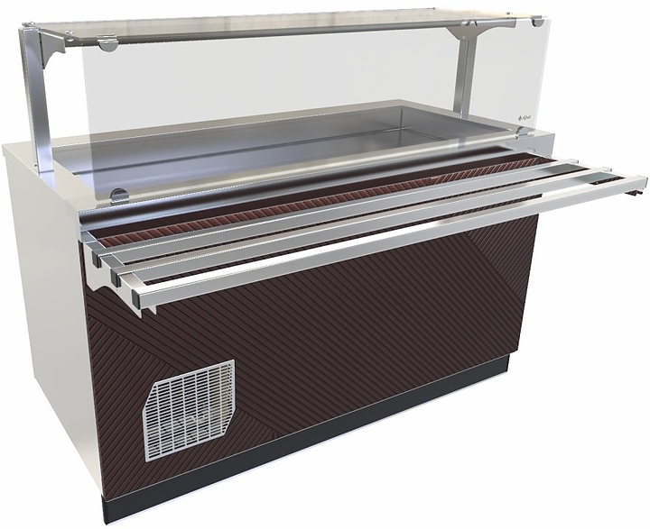 Прилавок-витрина холодильный Abat Сэйла ПВВ(Н)-70Е-01-НШ оригами