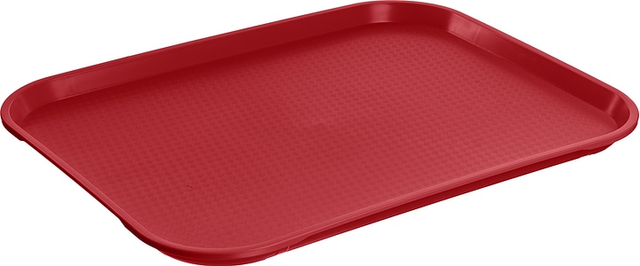 Поднос MGprof 1758 44,5х34,5 см (полипропилен) поверхность классик (163) прямоугольный красный