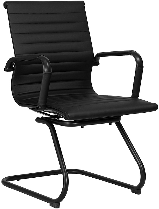 Кресло офисное для посетителей DOBRIN 102N-LMR CODY (черное)